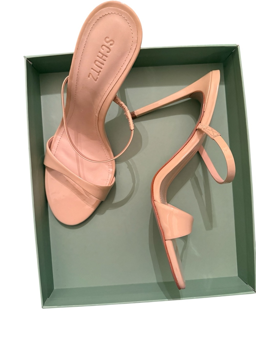 NEW Schutz Jessica Mule Patent Stiletto sandal 9.5